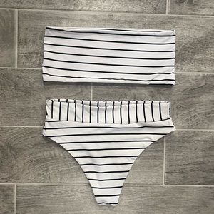 Size 4 bikini bandeau high waisted